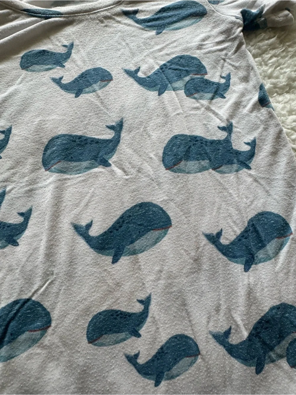 Boys whale bamboo pajamas